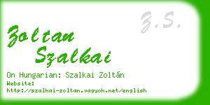 zoltan szalkai business card